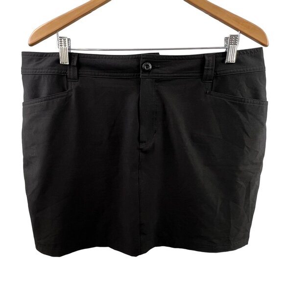 Eddie Bauer Skort Size 16 Black Casual Stretch Performance Adventurer 2.0 - Picture 1 of 7